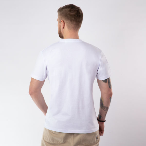 Белая плотная футболка унисекс