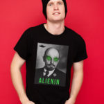 Черная футболка с Лениным инопланетянином